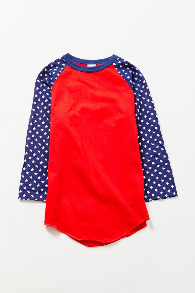 Vintage Star Sleeve Baseball Tee Urban Outfitters Canada