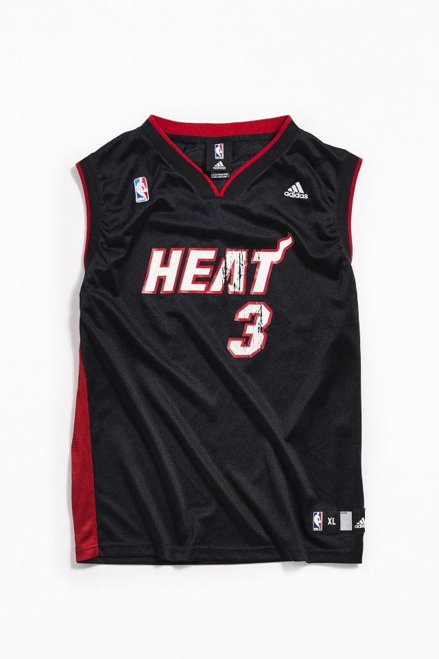 Vintage adidas Miami Heat Dwyane Wade Basketball Jersey | Outfitters