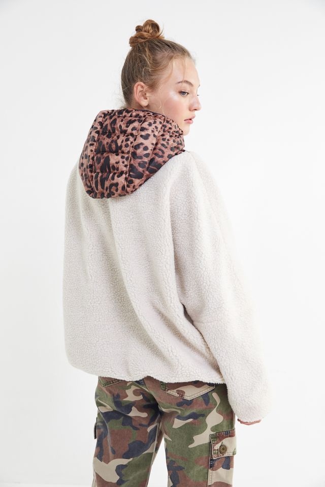 UO Hooded Fleece Popover Jacket #1