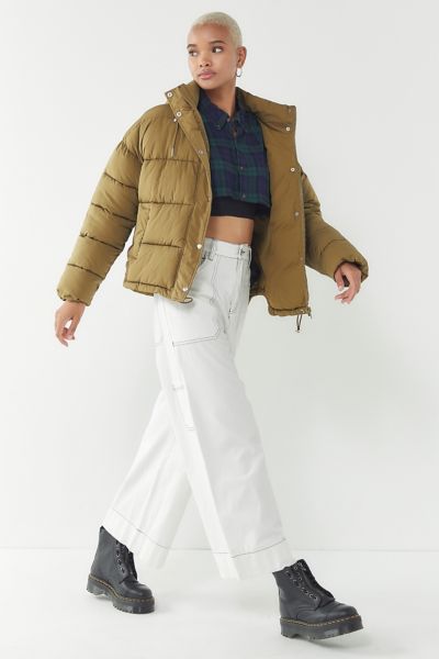 urban outfitters mae hooded puffer jacket