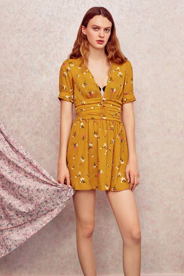 UO Emmy Ruched Short Sleeve Dress #1