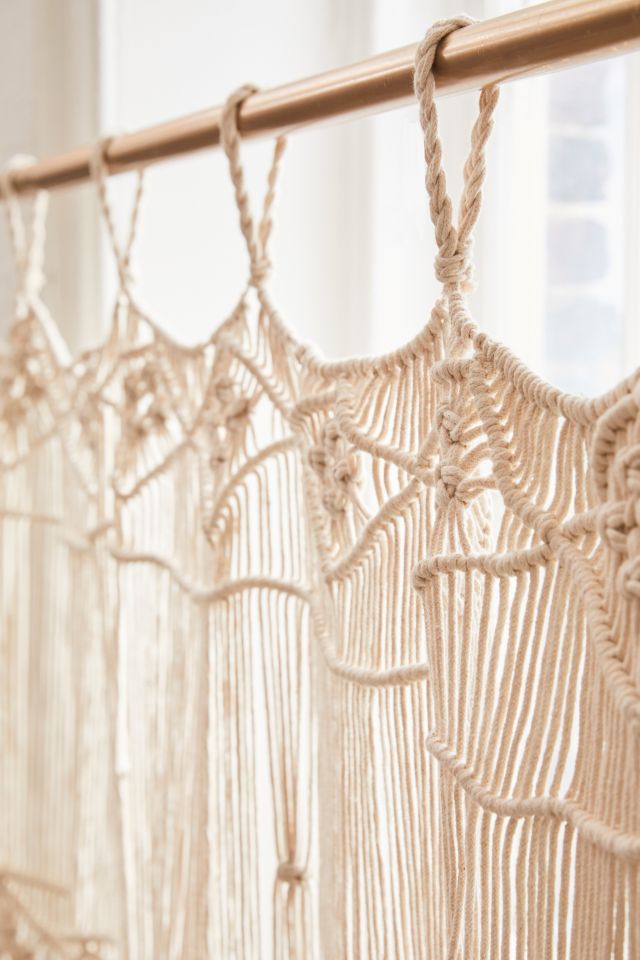 Magnolia Macramé Window Panel #2