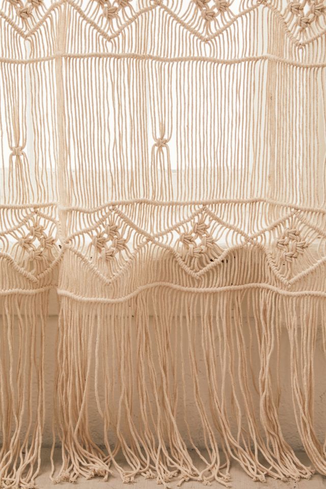 Magnolia Macramé Window Panel #3