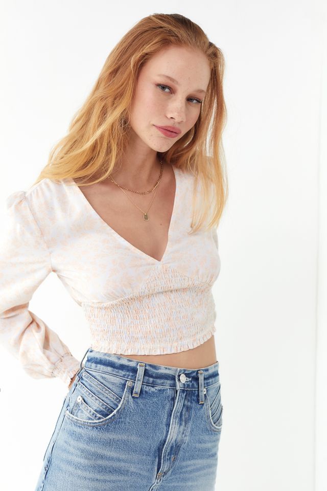 Urban outfitters best sale smocked top