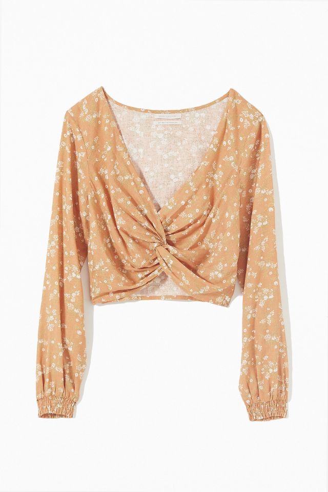UO Twist-Front Blouse #4