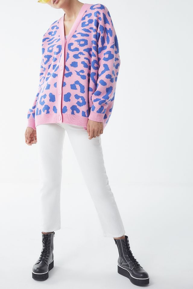 Lazy oaf leopard cardigan hotsell