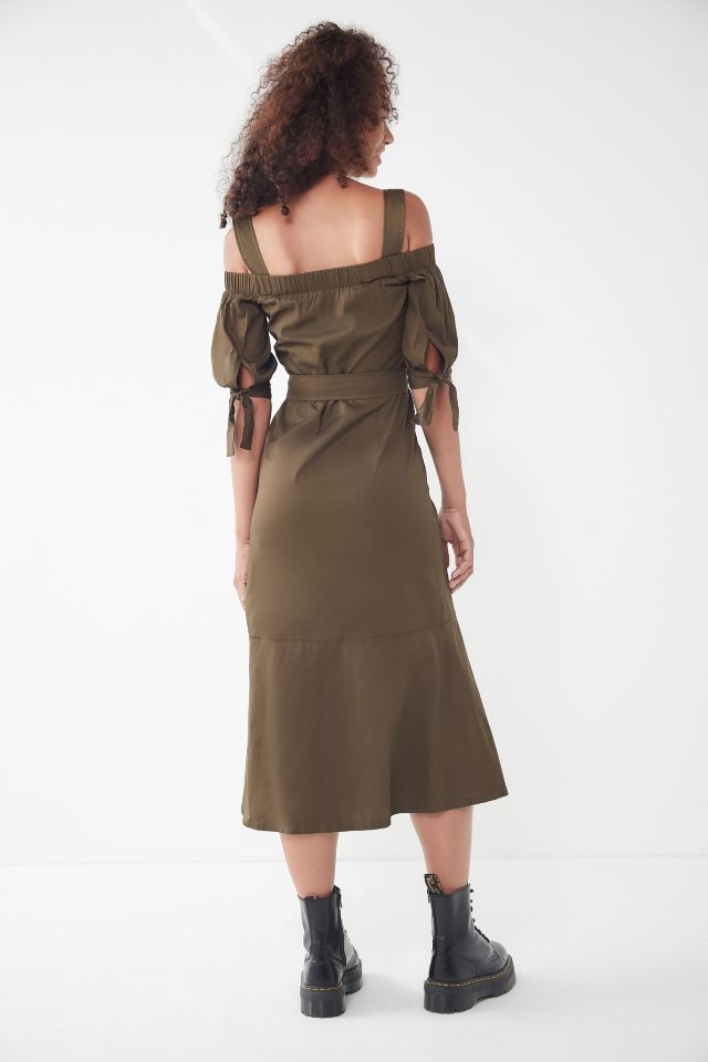 Lucca Couture Gela Cold Shoulder Midi Dress #2