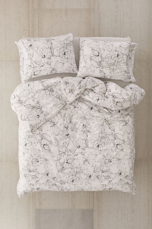 Magnolia Floral Duvet Set #1