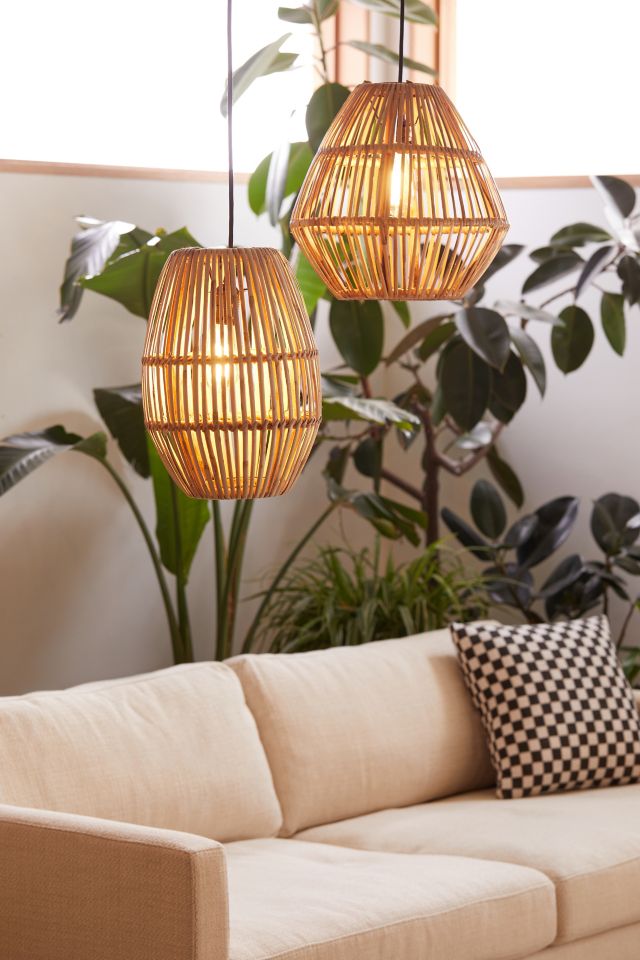 Urban outfitters on sale rattan lamp