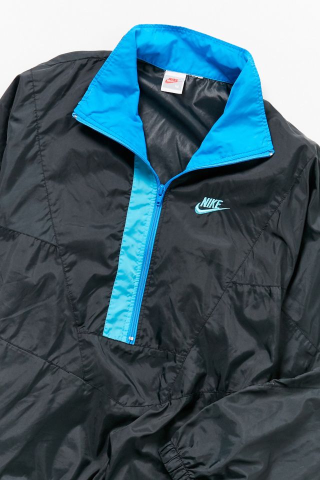 Vintage Nike Blue + Black Windbreaker Jacket