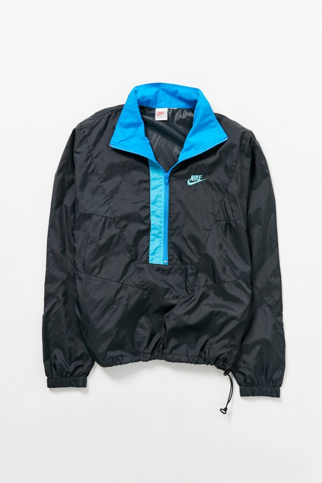 Vintage Nike Blue + Black Windbreaker Jacket #1