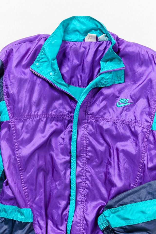 Nike windbreaker pink hot sale and purple