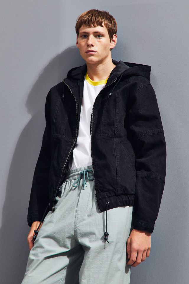 Manteau d’auto en denim à capuchon BDG #1