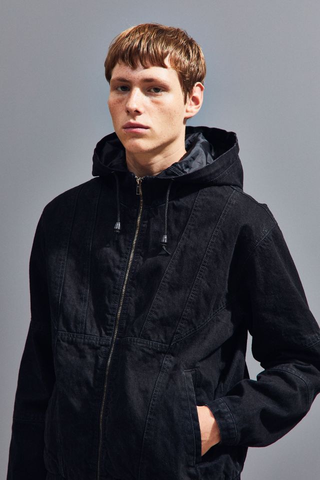 Manteau d’auto en denim à capuchon BDG #4
