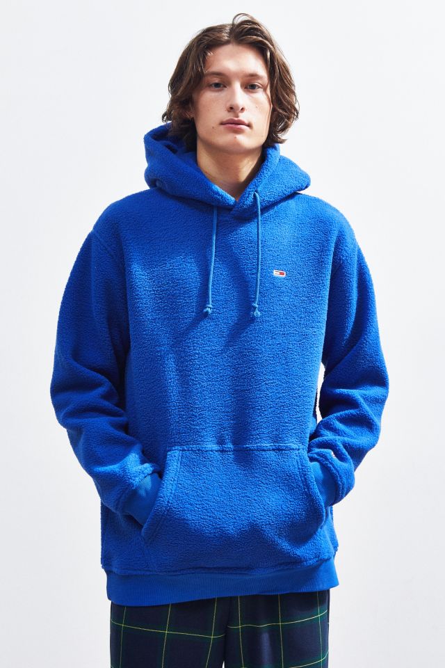 Tommy jeans sherpa hoodie on sale sweatshirt