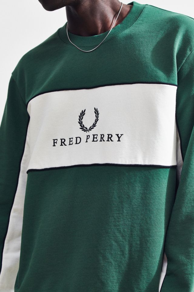 Fred Perry Piped Panel Crew-Neck Sweatshirt  #4