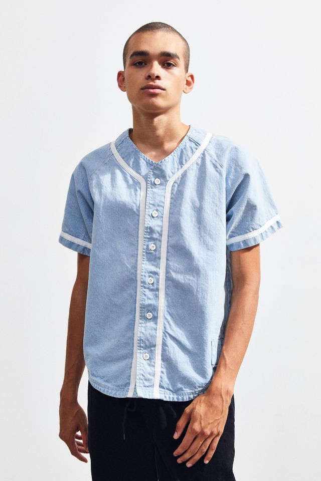 Your Neighbors Baseball Button-Down Shirt - Urban Outfitters - classy