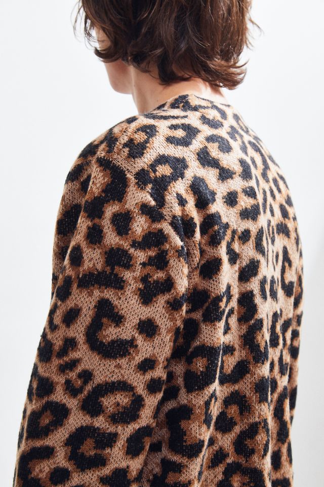 Lazy oaf hairy leopard on sale cardigan