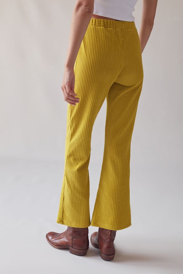 UO Cassidy Ribbed Velvet Kick Flare Pant #1