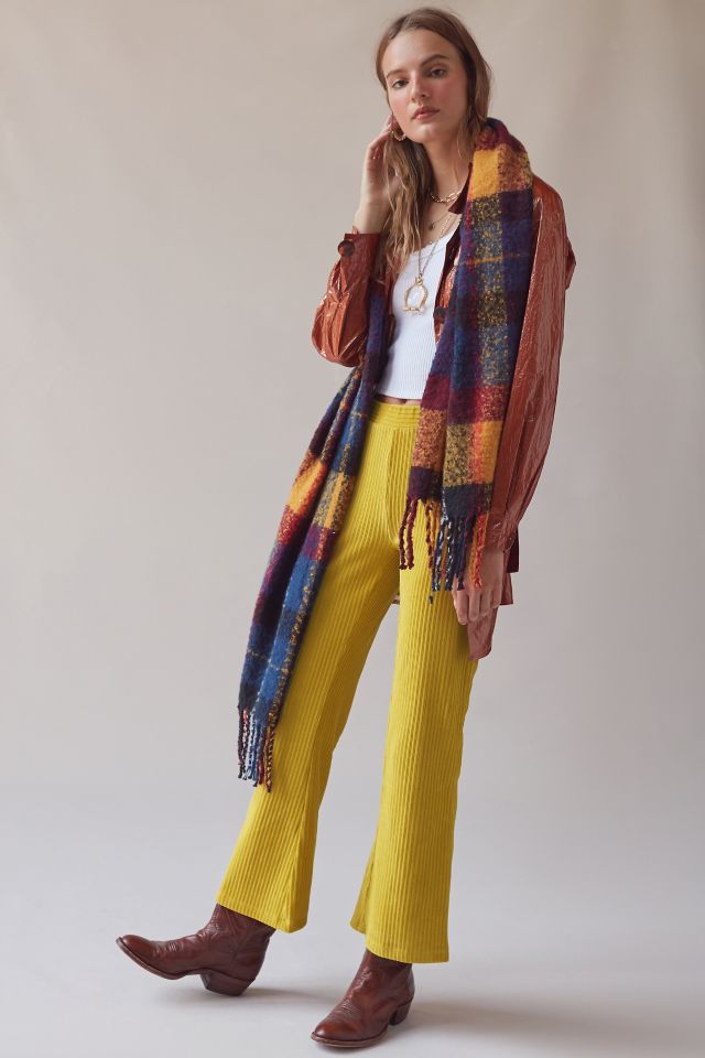 UO Cassidy Ribbed Velvet Kick Flare Pant #3