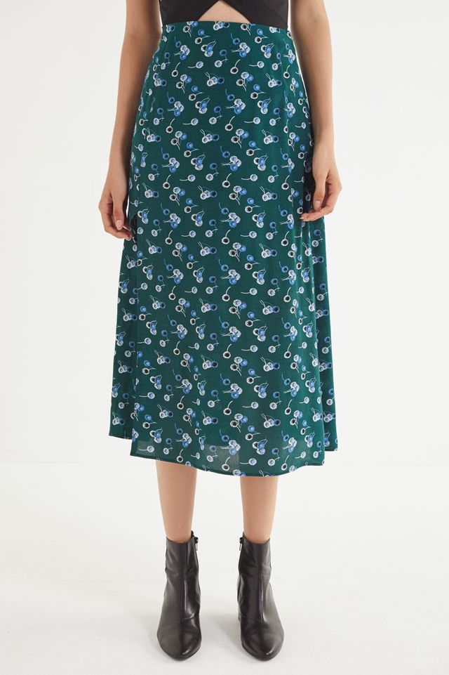 UO Bree Cherry Midi Skirt #1