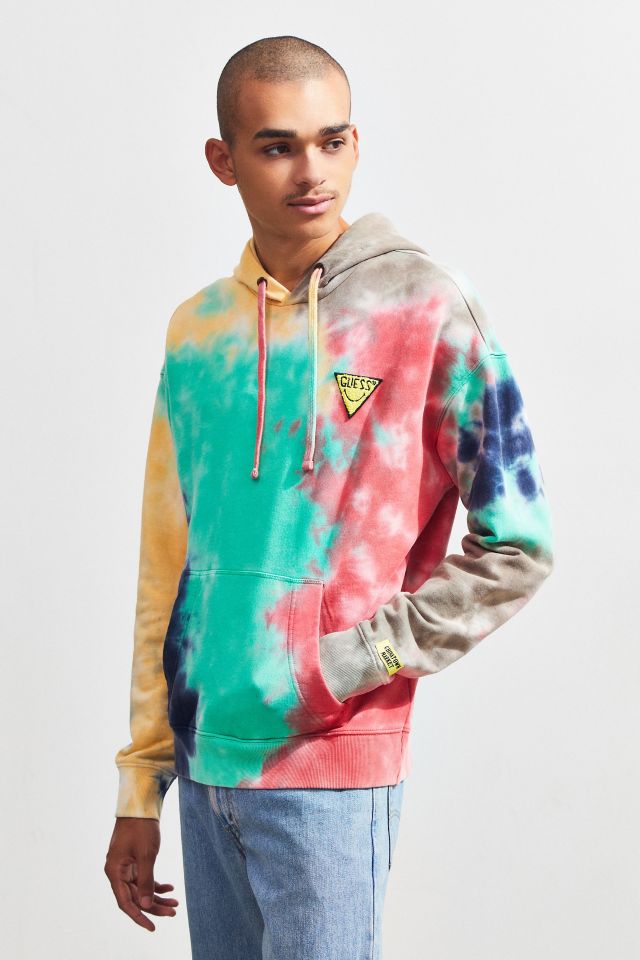 GUESS X Chinatown Market X Smiley Tie Dye Hoodie Sweatshirt