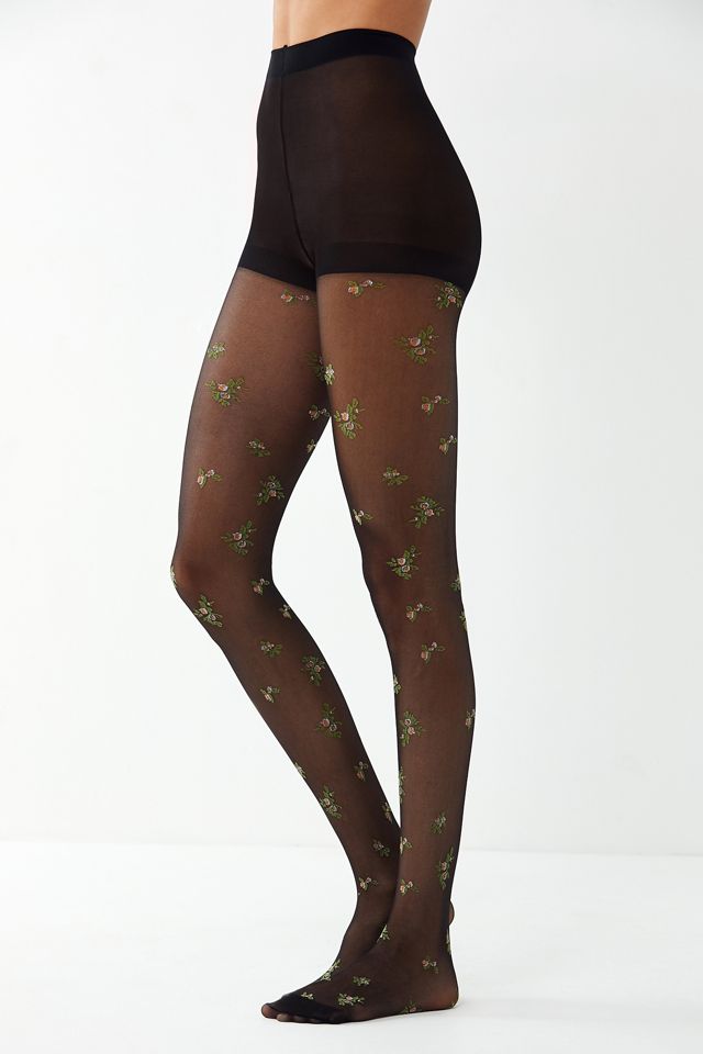 Out From Under Embroidered Floral Tight #1