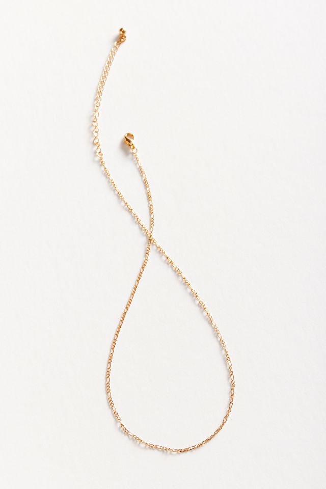 Simple Figaro Chain Necklace #1