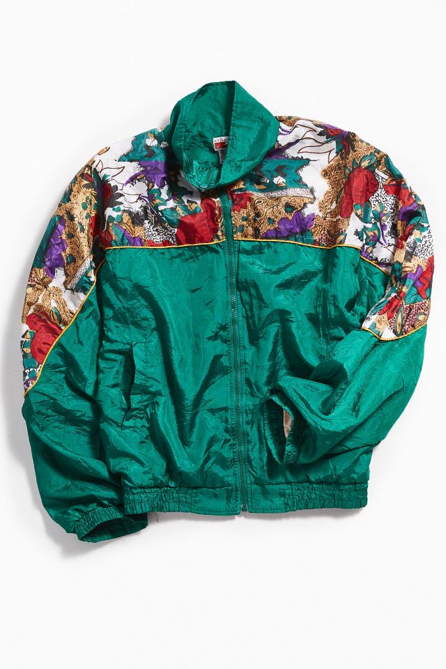 Vintage 80s Blocked Nylon Jacket | Urban Outfitters