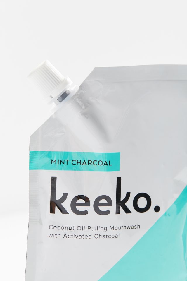 Rince-bouche à la menthe et au charbon pour purge à l'huile Keeko #1