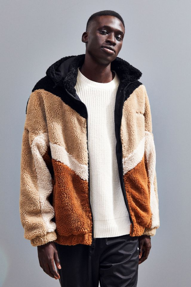 iets frans… Borg Chevron Sherpa Ski Jacket | Urban Outfitters