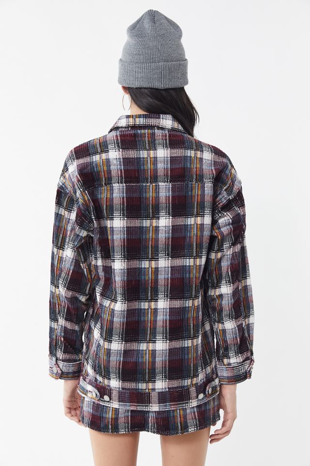 BDG Karina Plaid Corduroy Shirt Jacket #2