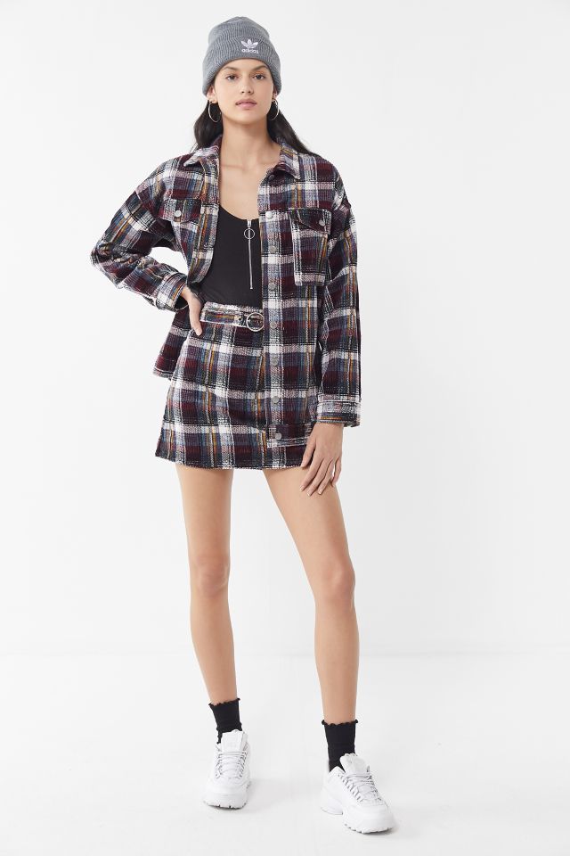 BDG Karina Plaid Corduroy Shirt Jacket #3