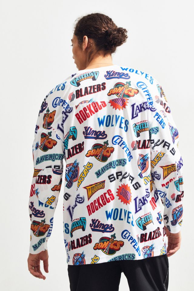 mitchell and ness all over western tee