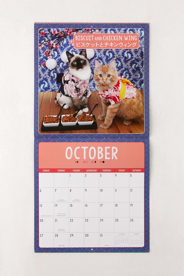 2019 Cats In Kimonos 12-Month Wall Calendar #5