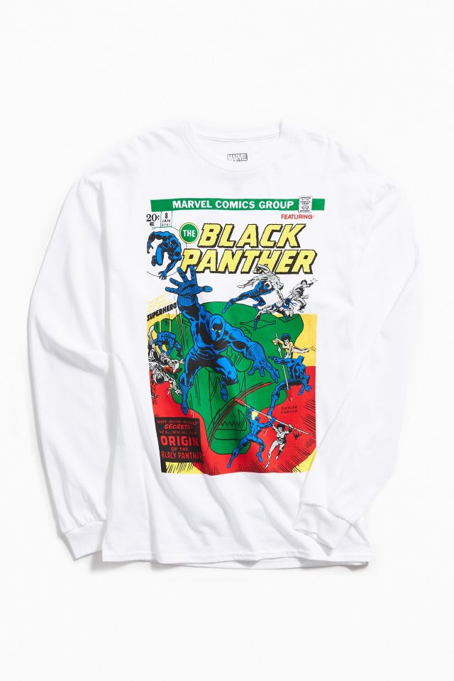 Black Panther Comic Long Sleeve Tee