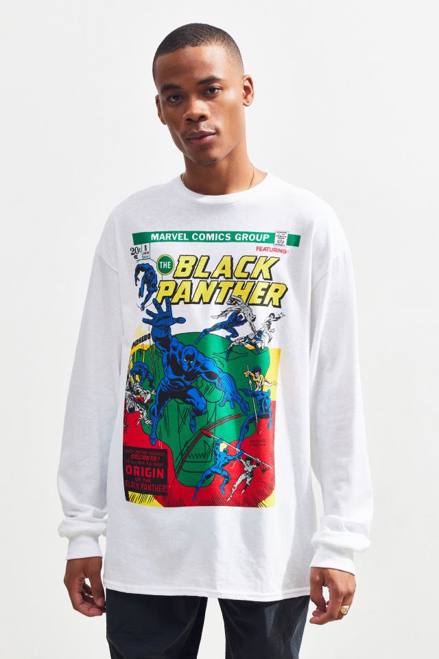 Black Panther Comic Long Sleeve Tee #1