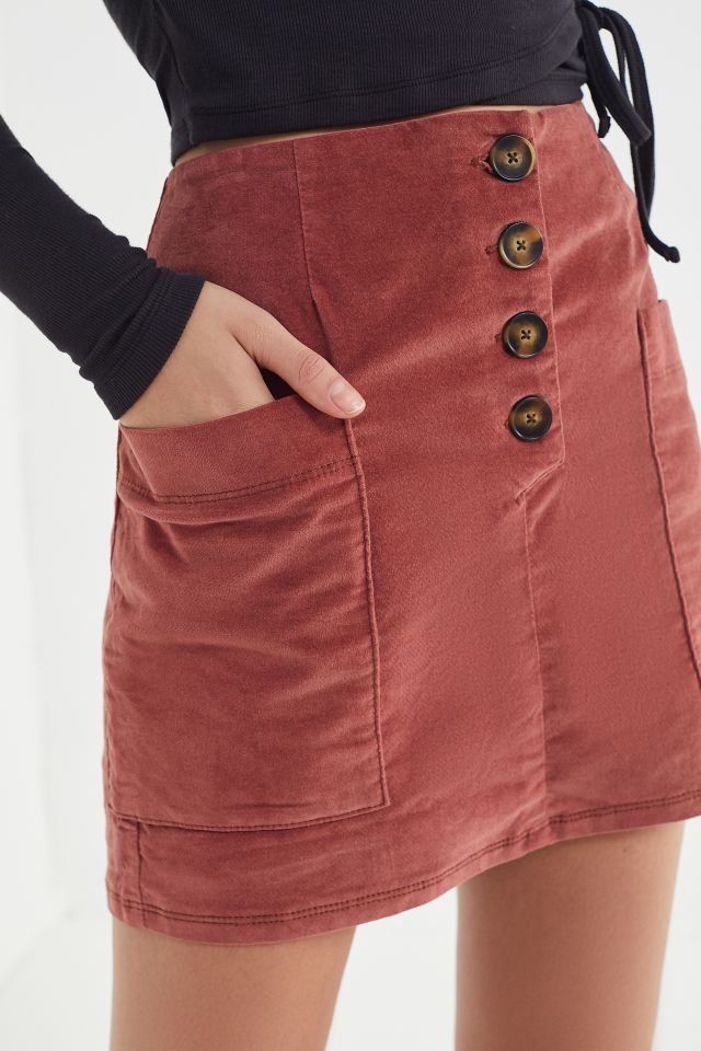 BDG Kendri Uncut Corduroy Mini Skirt | Urban Outfitters