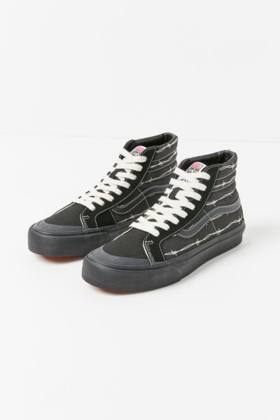 vans sk8 hi barbed wire