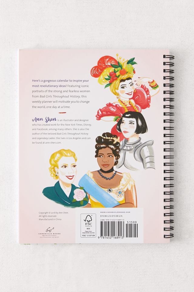 Planificateur hebdomadaire 2019 Bad Girls Throughout History  #1