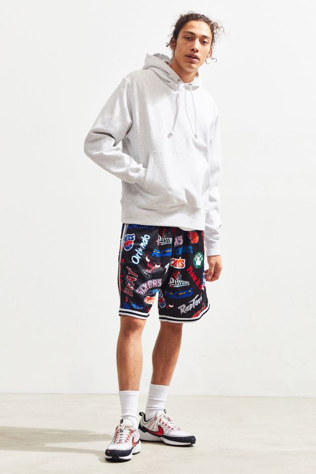 Mitchell & Ness Allover NBA Basketball Short | Urban Outfitters Canada
