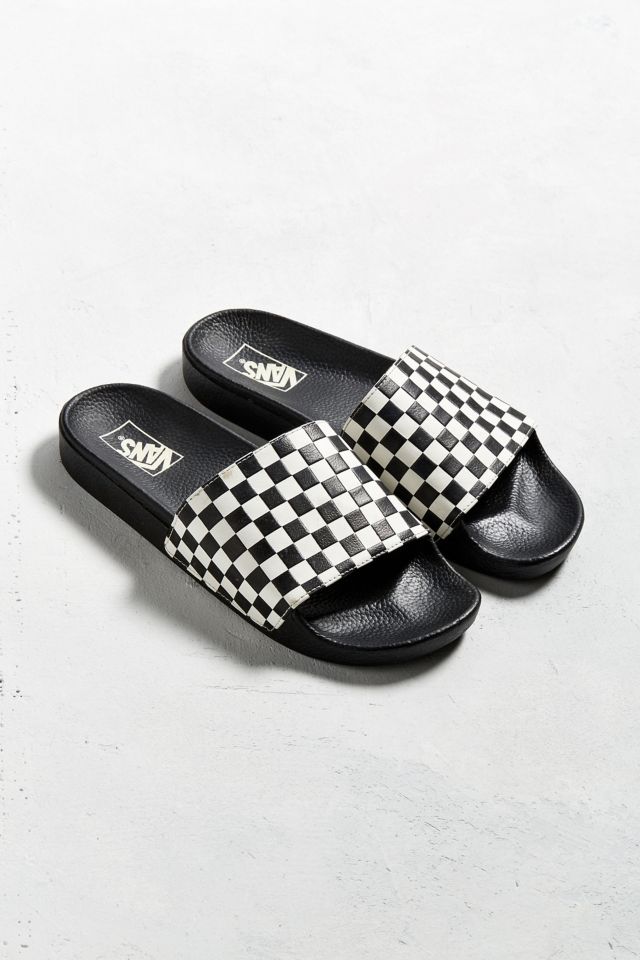 Checkerboard vans sandals online