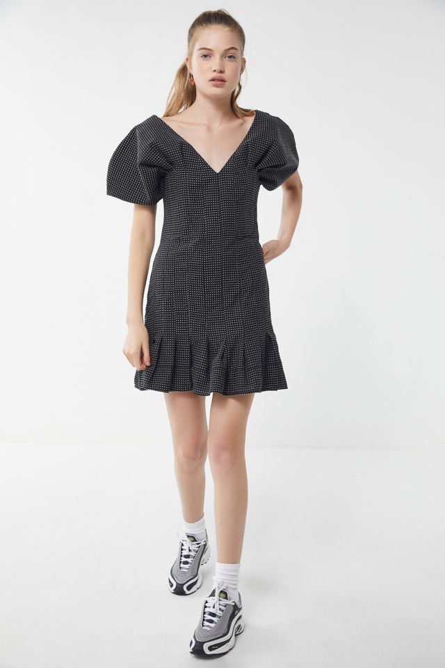 Keepsake Mercy Dotted Puff Sleeve Dress #1