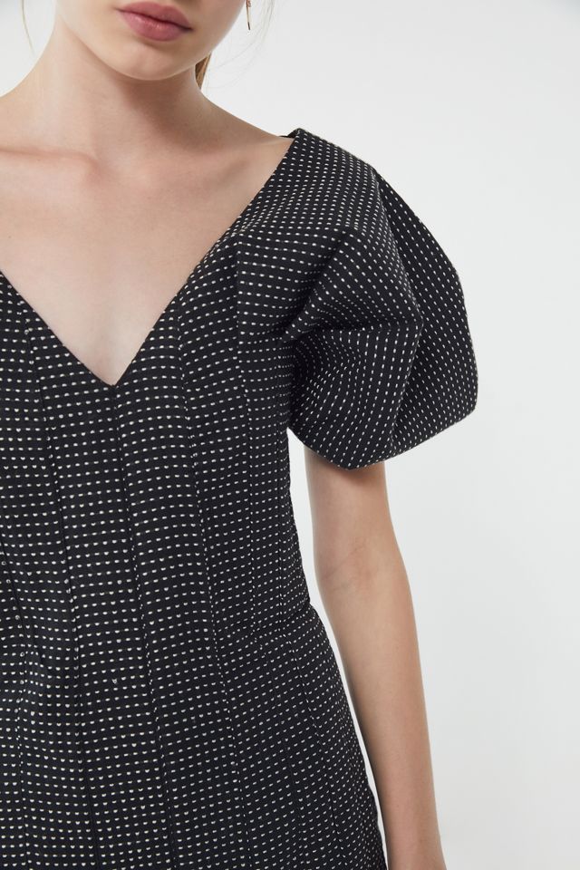 Keepsake Mercy Dotted Puff Sleeve Dress #3