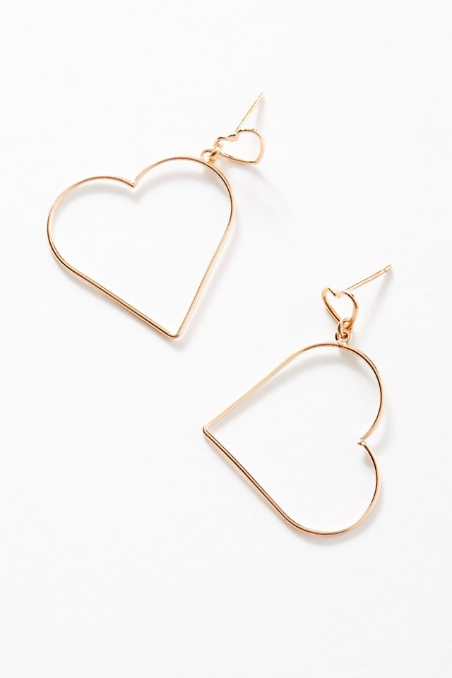 Simple Heart Drop Earring #1