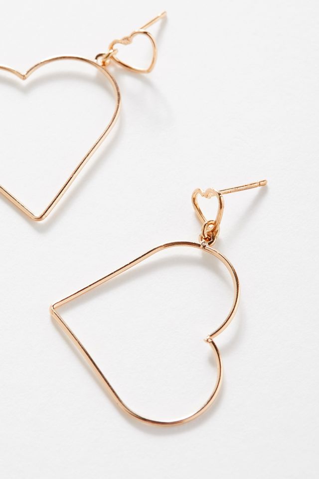 Simple Heart Drop Earring #2