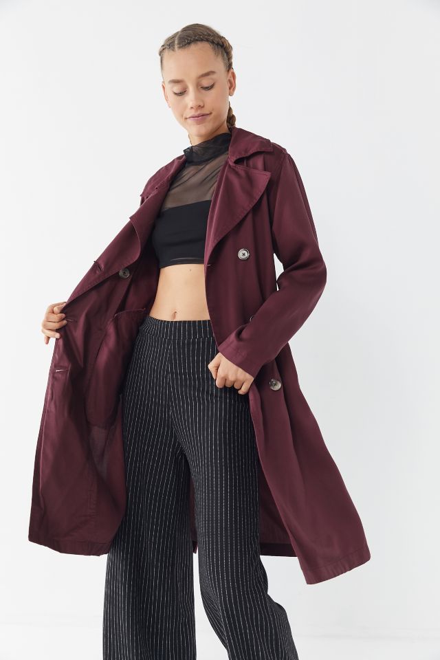 UO Belted Double-Breasted Trench Coat #3