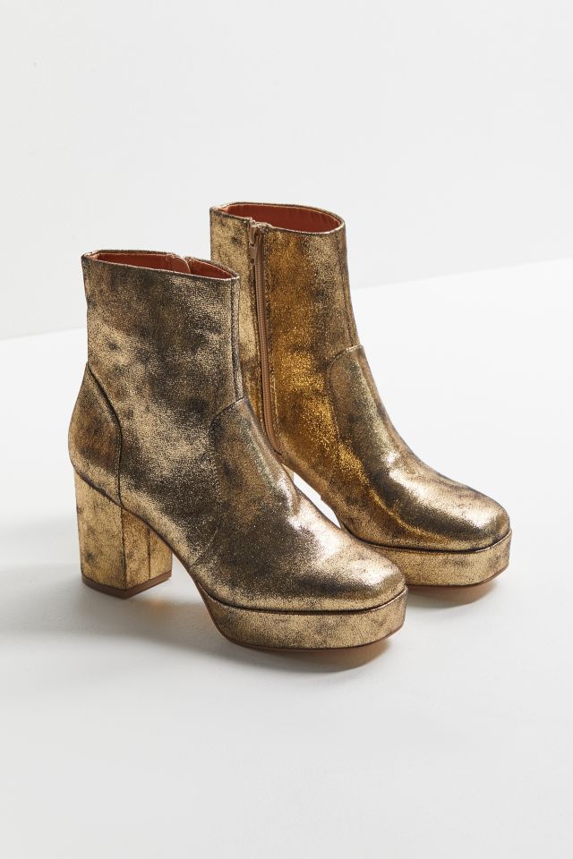 UO Olivia Metallic Platform Boot #1