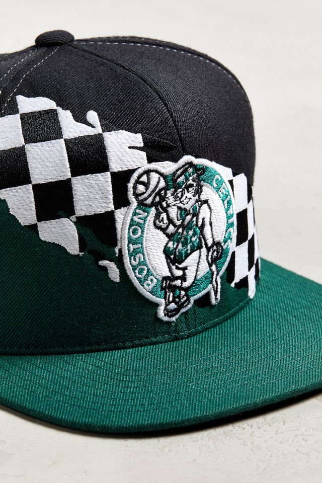 Mitchell & Ness Boston Celtics Checkered Snapback Hat #2