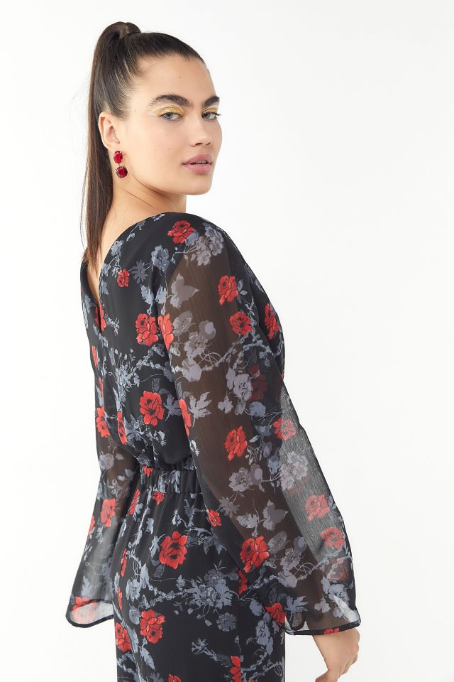 Ali & Jay Only Wish Floral Surplice Jumpsuit #3